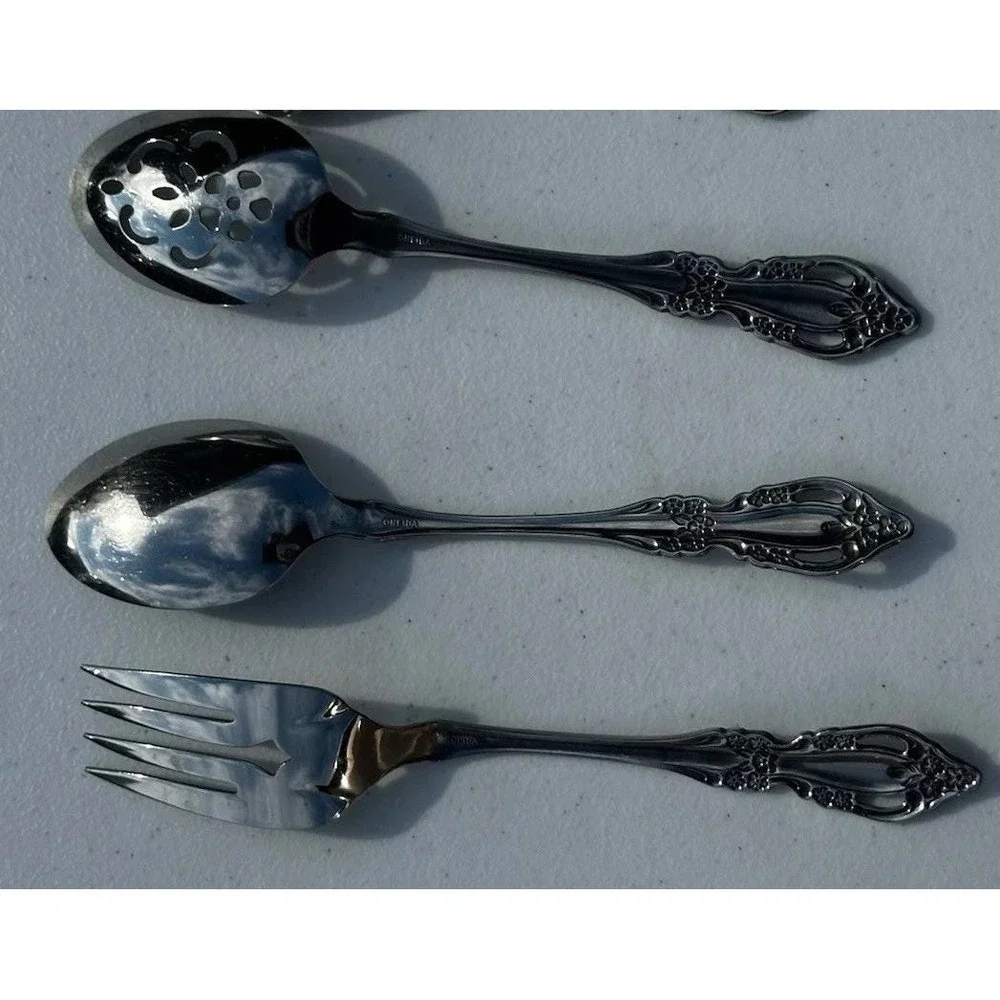 Oneida Raphael Stainless 3 Piece Hostess  Serving Set